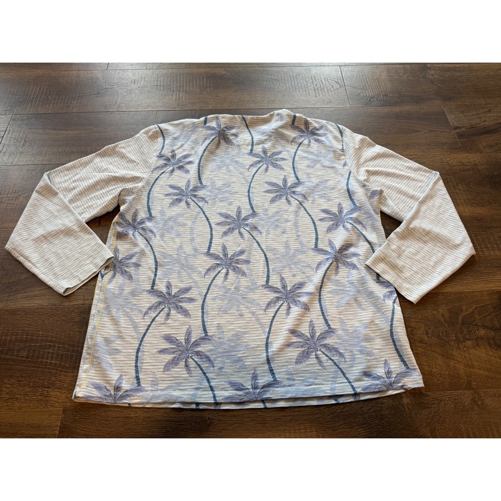 Tommy Bahama Mens XL TG Palm Tree Print Long Sleeve Shirt 100% Pima Cotton - Picture 6 of 6